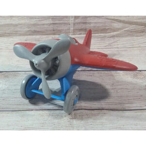 Green Toys Helicopter Bath Toy Red Blue Gray BPA Free Plastic Made in the USA